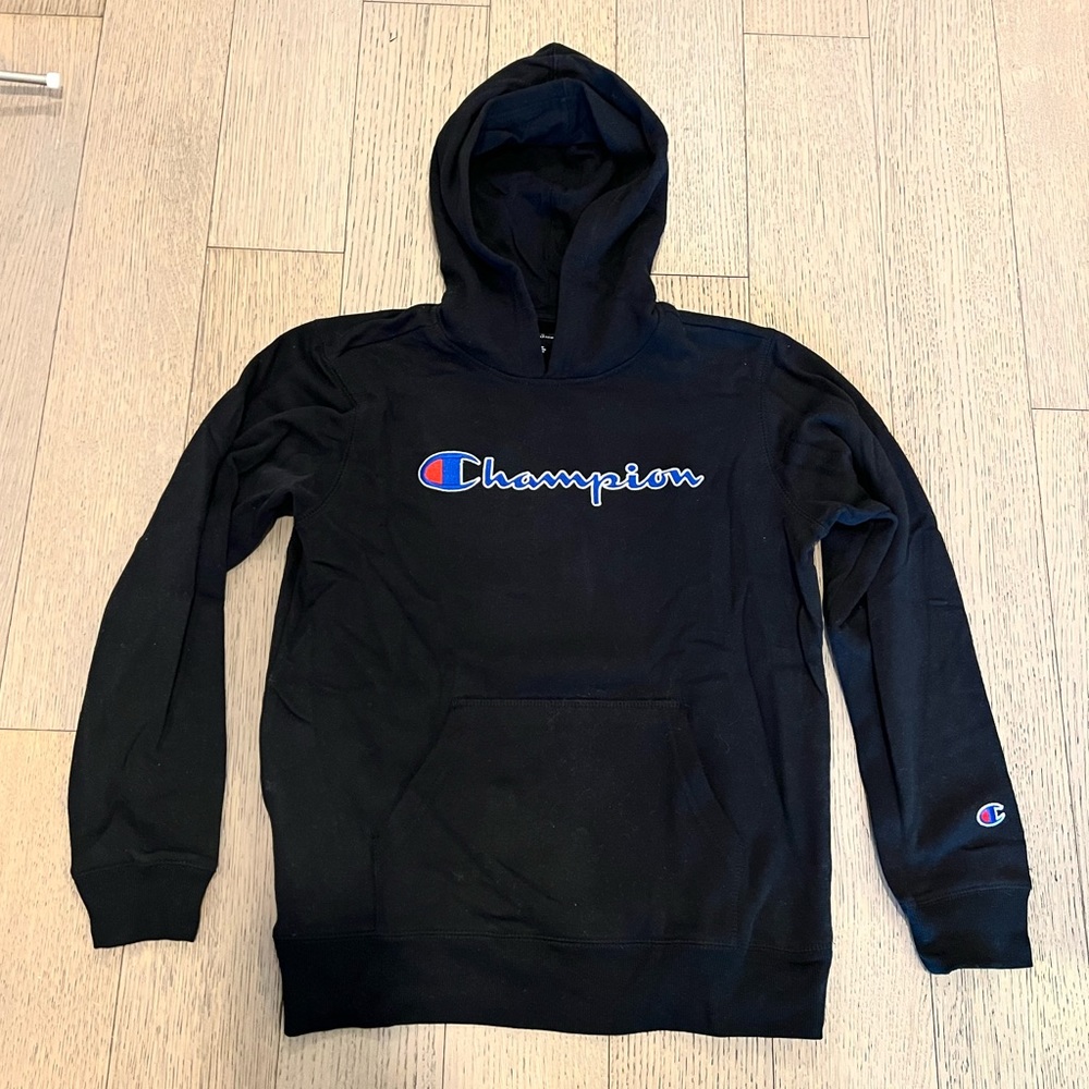 Champion Boys Black Hoodie